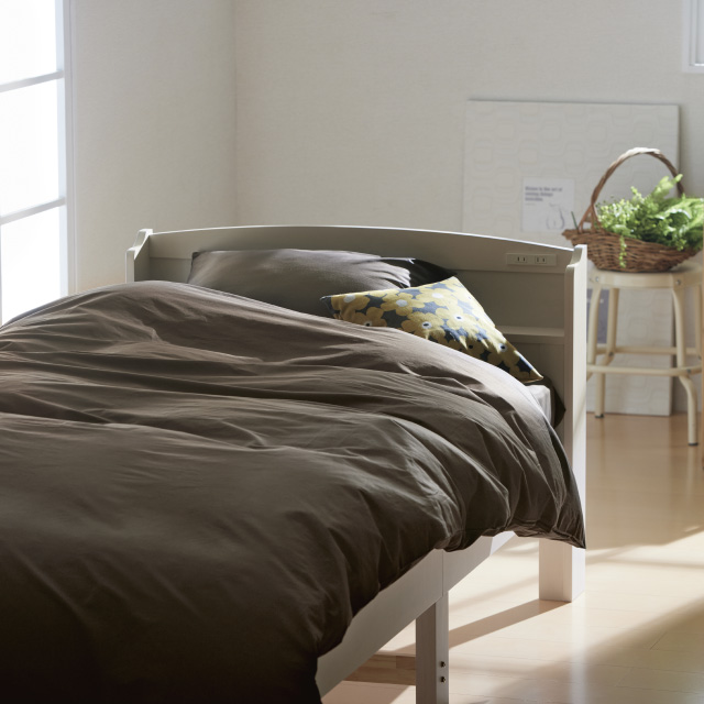 ポケットコイルマットレス（ホワイト）＋年中快適布団セット ブラウン 