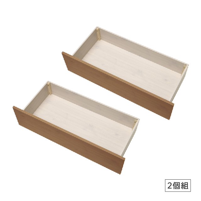 木製すのこベッド引出2個組 ライトブラウン SLH-111(LBR)